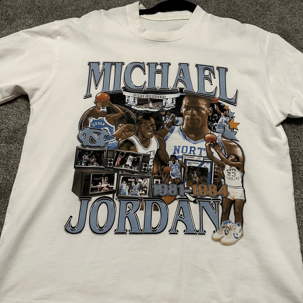 White Michael Jordan Graphic T-Shirt